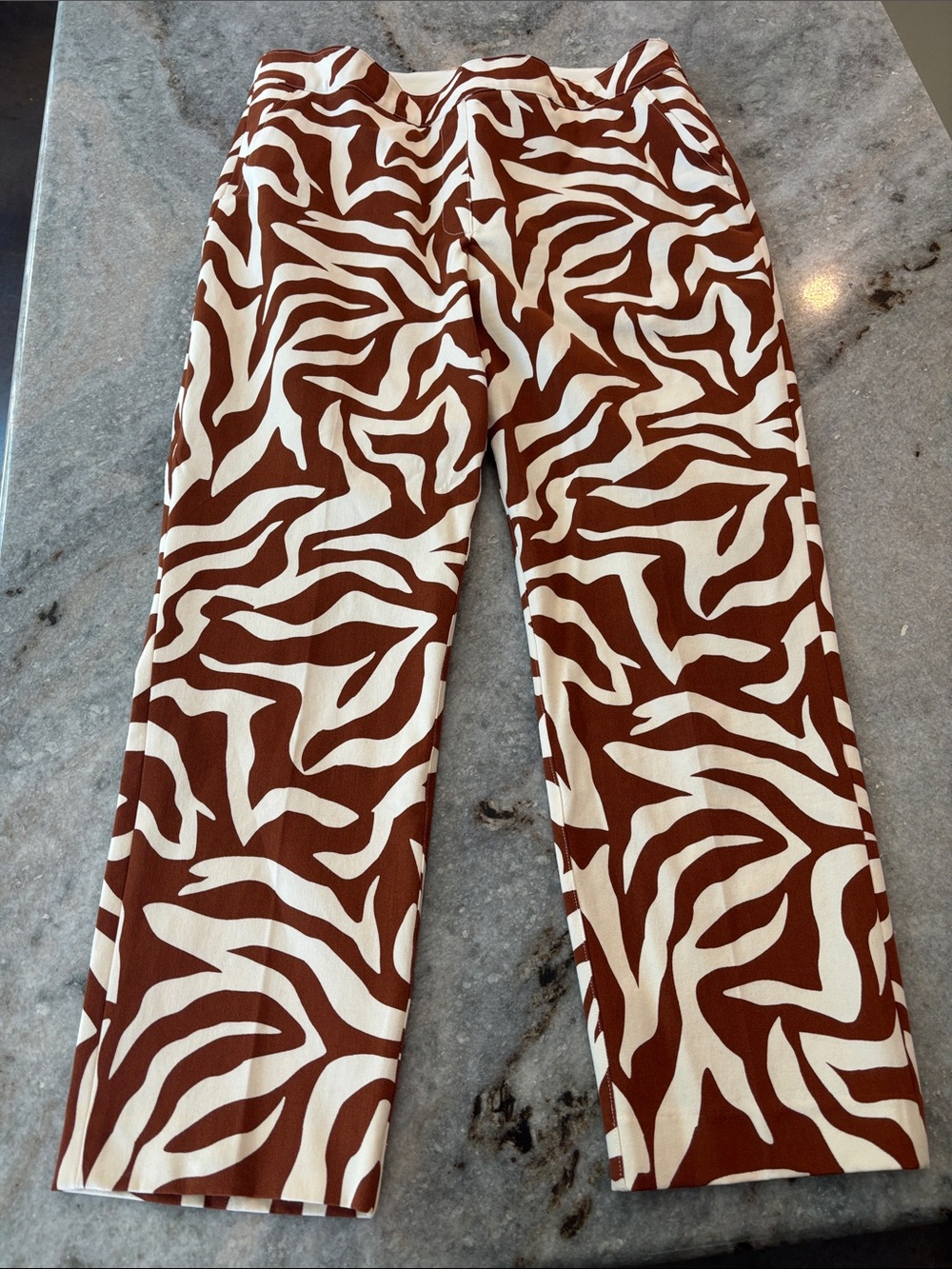 Spanx animal print pants, size L